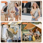 LAIMEIWEE Crossbody Sling Bag for Men & Women, Water-Resistant Chest Pack with RFID Blocking, Lightweight Travel Backpack with 11" iPad Compartment, Ideal for Hiking, Commuting, Outdoor Activities